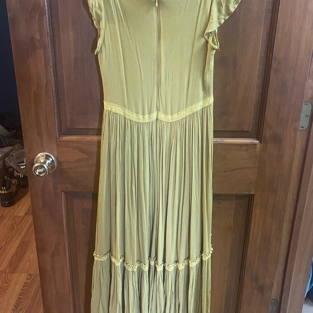 Joyfolie Mustard Maxi Dress